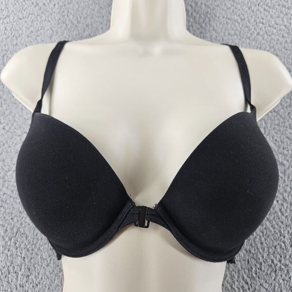 Victorias Secret Bra Womens 36D Lace Racerback Front Close Padded Underwire - Picture 1 of 12